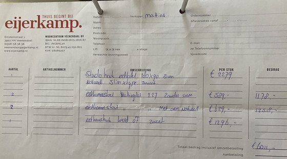 Image 1 of Tavolo da pranzo 180x90 cm, 4 sedie e panca di Studio Henk