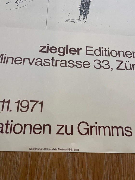 Image 1 of David Hockney, Six Fairy Tales Illustrationen zu Grimms Fairy Tales, Atelier M+M Baviera VSG/SWB...