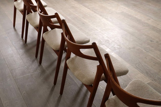 Image 1 of Sedie da pranzo Hans J. Wegner CH29 Sawbuck per Carl Hansen & Son 1952