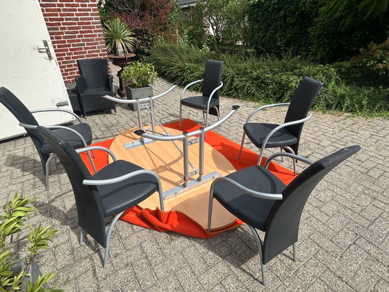Vergadertafel Met 5 Stoelen – Kaptafels, Metal (photo 8 of 12)
