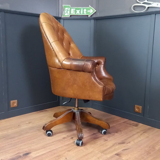 Image 1 of Vintage Chesterfield Office Chair