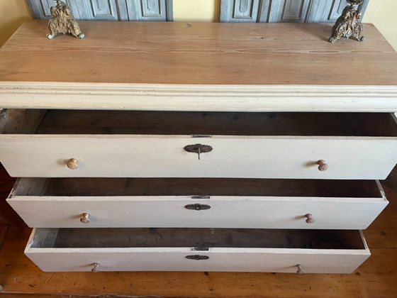 Image 1 of Imposante Hollandse Ladekast Ladenkast Commode 149 cm.