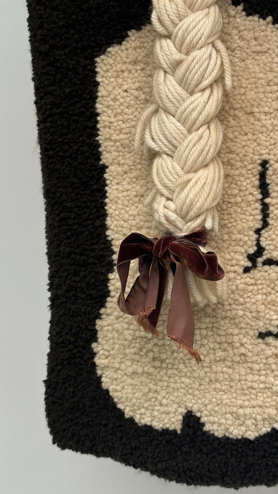 Image 1 of Tappeto vintage in arazzo 3D marrone degli anni Sessanta nello stile di Don Freedman