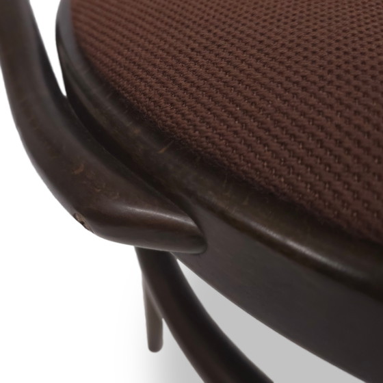 Image 1 of Silla Thonet 209 P Nogal, Madera Curvada, Tela Original Marrón | Silla