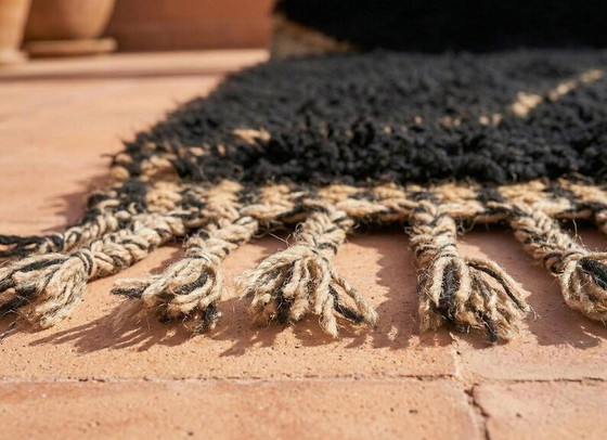 Zwart Berber wollen vloerkleed, handgemaakt, 200/280 cm – Vloerkleden en tapijten, Wool (photo 5 of 6)