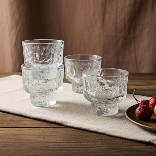 Iittala Tapio Wirkkala Rindenglasbecher – 4er-Set