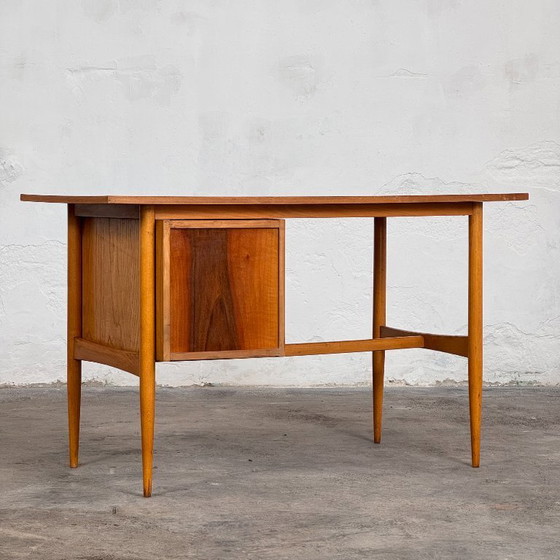 Image 1 of Hungarian Bright Writing Desk, 1960s – Mid-Century Modern