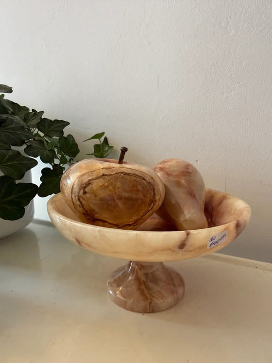 Ciotola per frutta in onice con pera e mela – Ciotole, Vintage (photo 6 of 9)
