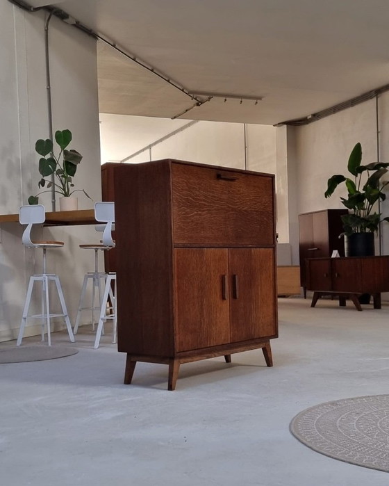 Mid Century Secretaire – Vitrinekasten, Wood (photo 17 of 18)