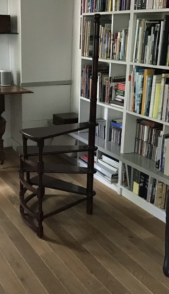 Image 1 of Gradini della biblioteca vittoriana in mogano