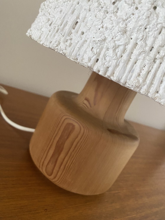 Image 1 of Bestform Teak Wooden Table Lamp