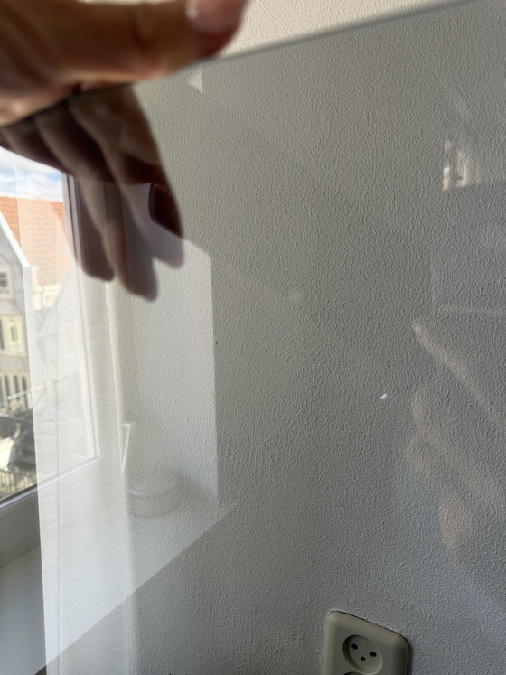 Image 1 of 2x Malm 4 drawers with smokey glass top