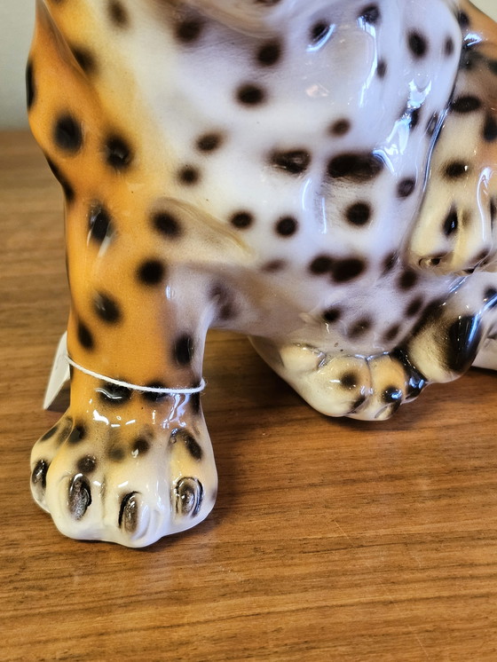 Image 1 of Léopard peint à la main Italie Vintage Retro