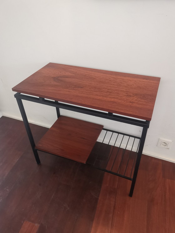 Image 1 of Vintage Wood and Metal Console
