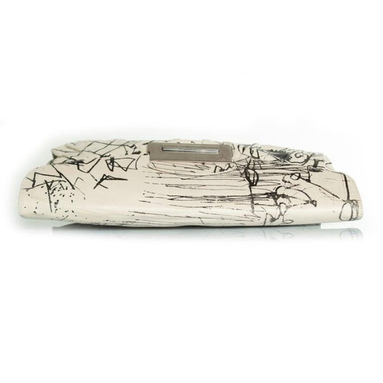 Image 1 of Giuseppe Zanotti, pochette bianca e nera