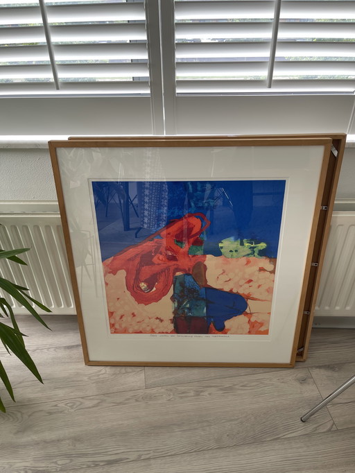 Two screenprints Henk van Vessem
