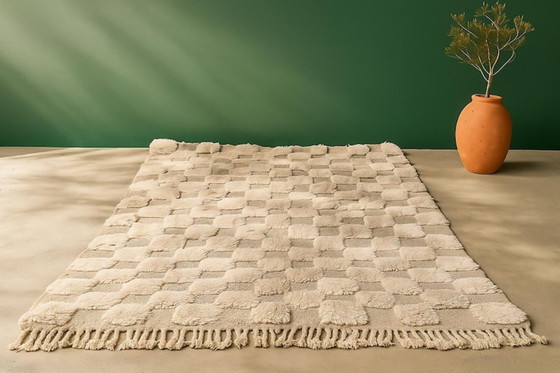 Image 1 of Handgeknüpfter marokkanischer Wollteppich, 300 cm x 150 cm