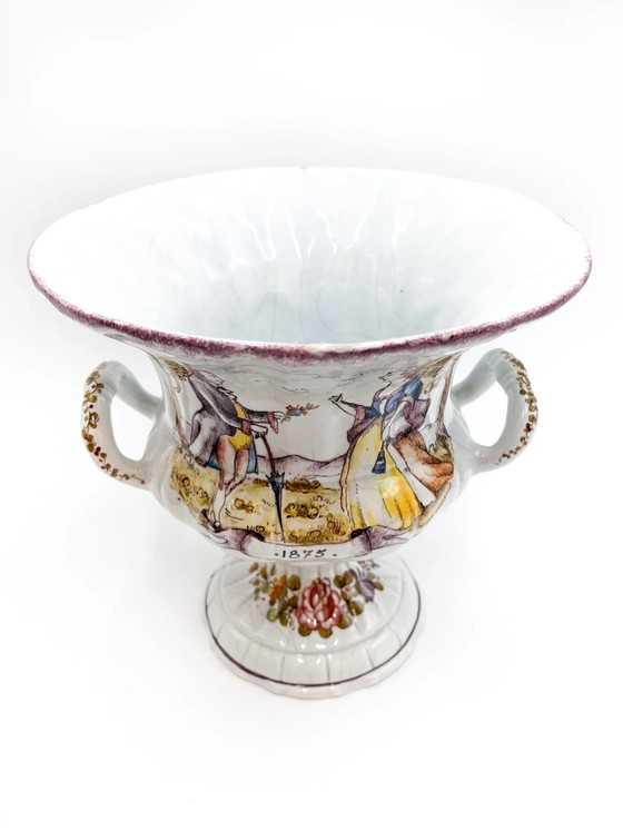 Vase en céramique de Faenza de 1875 (photo 3 of 4)