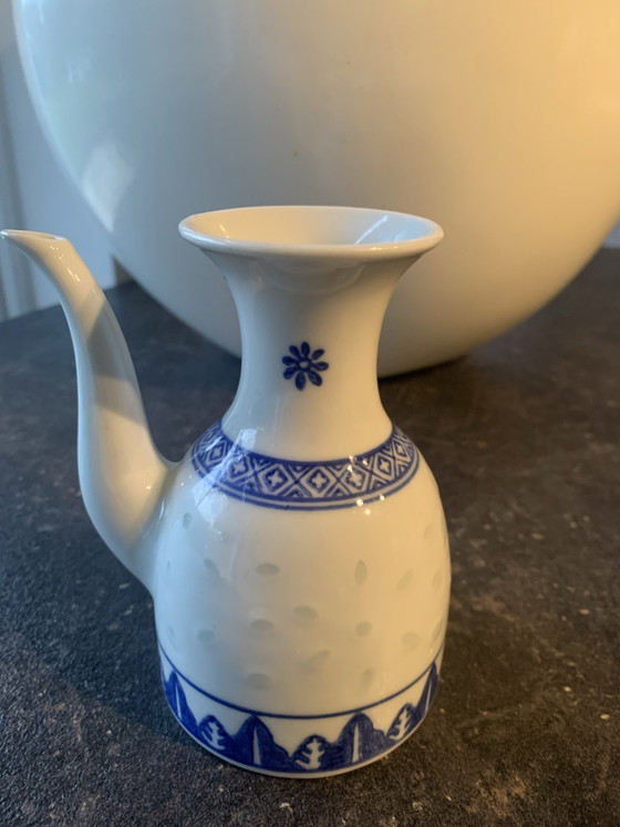Petite cruche, linglong, Objets déco, Porcelaine, Bleu (photo 10 sur 10)