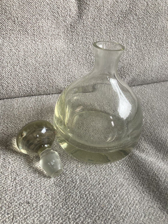 Image 1 of Heavy Glass Carafe with Ball Stopper