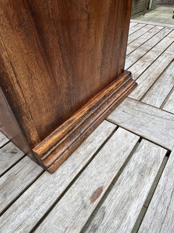 Image 1 of Rare cabinet français | Teck et fer forgé | 1950s