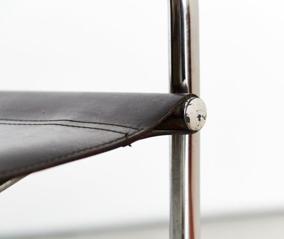 Image 1 of Bauhaus-Leder-Cantilfer, hergestellt von Fasem, Italien