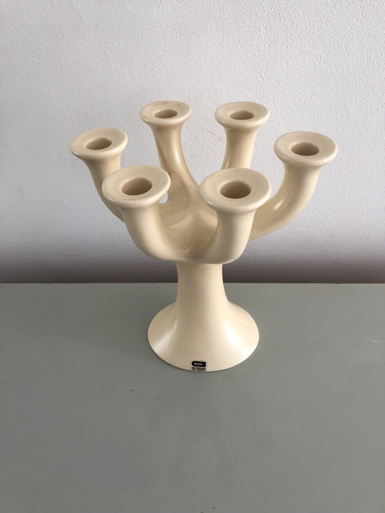 Image 1 of Guldkroken Hjo Suède Chandelier unique en céramique à 6 branches