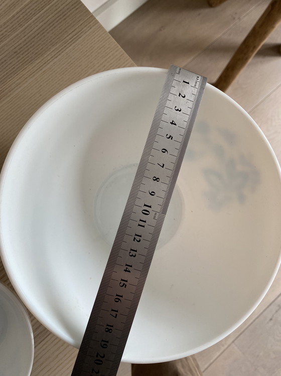 Image 1 of Vintage Arcopal Aster 4-piece Bowl Set