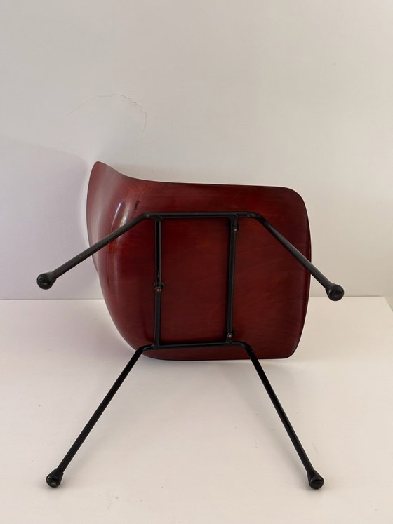 2 Pierre Paulin CM131 stoelen, Thonet Vintage editie – Eetkamerstoelen, Wood (photo 10 of 13)