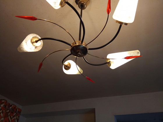 Image 1 of Lampadario Art déco a ragno