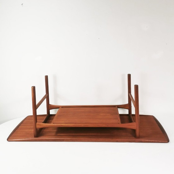 Mesa de centro de teca Mid-Century, Arrebo Møbler, diseñada por Robert Christensen, Dinamarca, años 60. (photo 9 of 15)