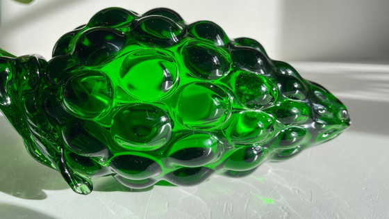 Image 1 of Vintage groene glazen druiventros