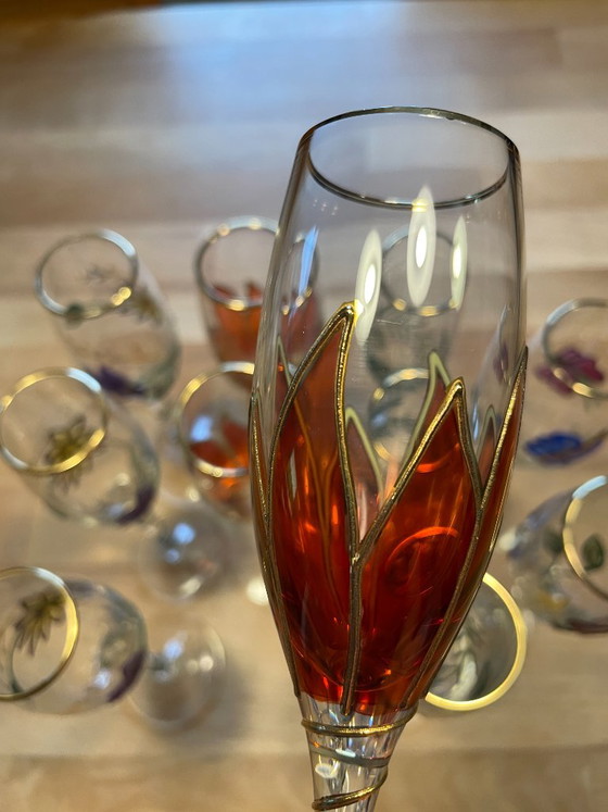 Juego exclusivo de Paul Nagel, serie Tiffany, 11 copas de champán. – Vasos y jarras, Glass (photo 6 of 14)