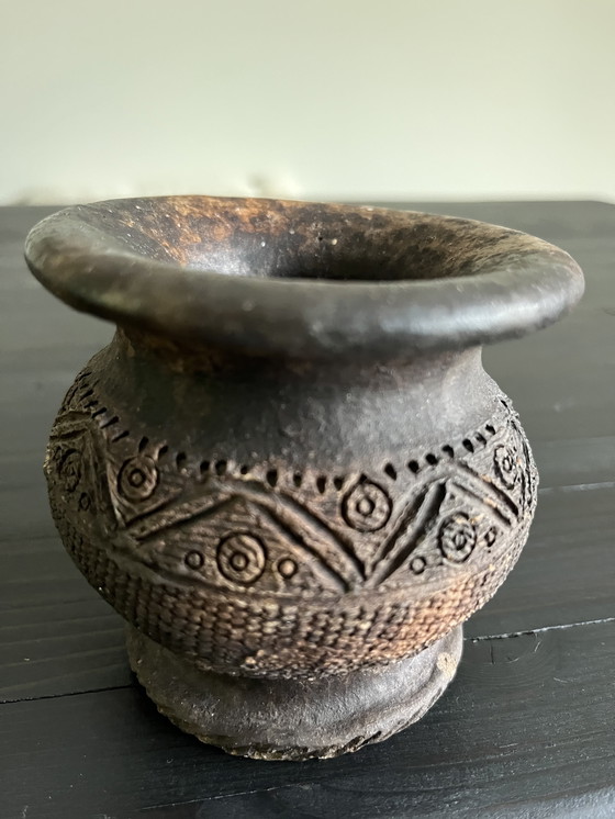Image 1 of Antique Small Earthenware Vase