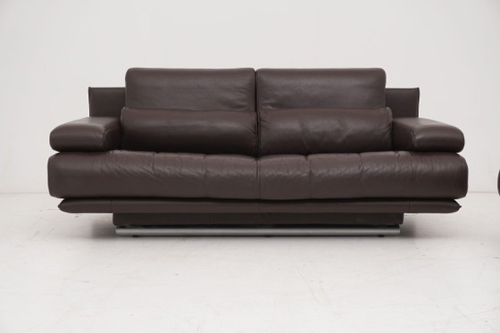 Image 1 of Ensemble canapé 2 places Rolf Benz 6500 en cuir marron