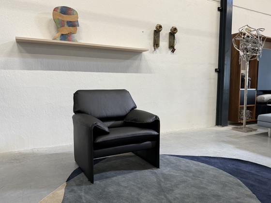 Image 1 of Leolux Bora Beta Sessel Schwarzer Leder Designerstuhl