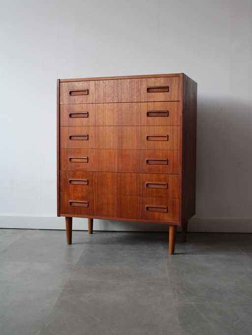 Cassettiera danese vintage in teak