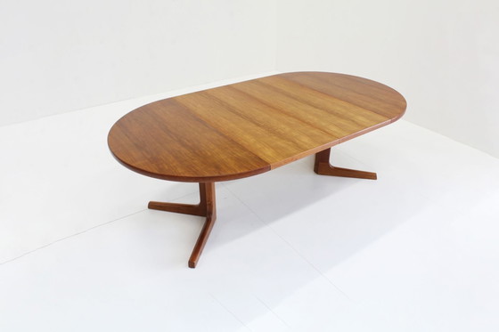 Image 1 of Table à manger ronde extensible vintage danoise 1960s