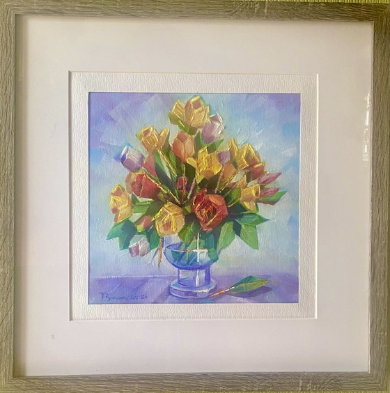 Image 1 of Checkered flowers 2