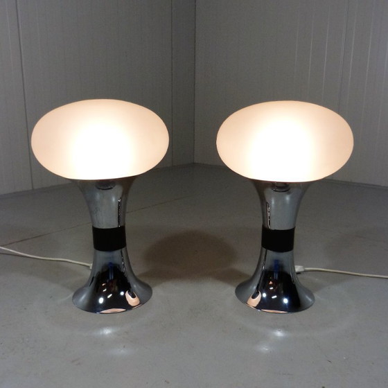 Image 1 of Set of 2 large Space Age table lamps 1960s