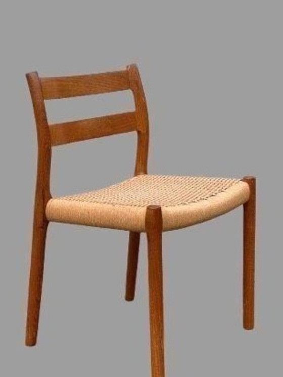 4x Niels O. Møller JL Møller Sedia Modello 84 Teak – J.L. Møllers Møbelfabrik, Sedie da pranzo, Carta, Legno (photo 2 of 5)