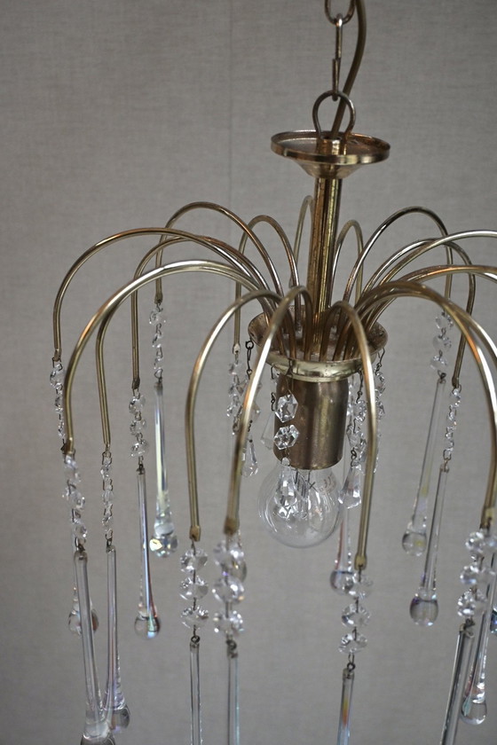 Image 1 of Lámpara colgante de lágrima de Murano de Paolo Venini