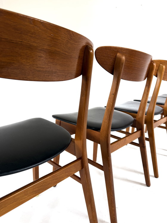 Image 1 of 6x Vintage Eetkamerstoel Model 210, Farstrup ‘60