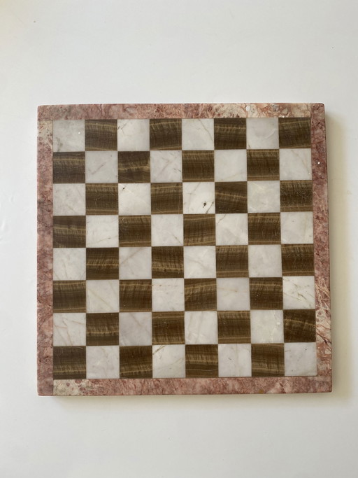 Onyx marble chessboard