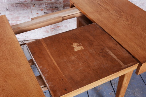 Extendable Art Deco Dining Table, by Jindřich Halabala, UP Závody, Czech, 1940s – eettafels, Wood (photo 2 of 21)