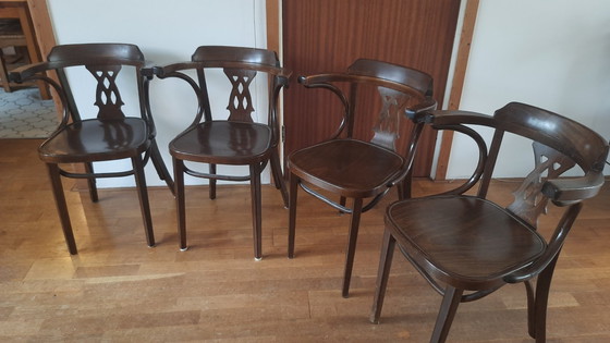 Image 1 of 4x Thonet, variante n.º 24, '70, fabricado en Rumania