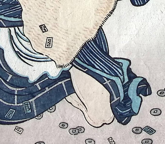 Stories of Chivalry in Recent Times - After Tsukioka Taisho Yoshitoshi – Paintings & Drawings, Paper (photo 7 of 12)