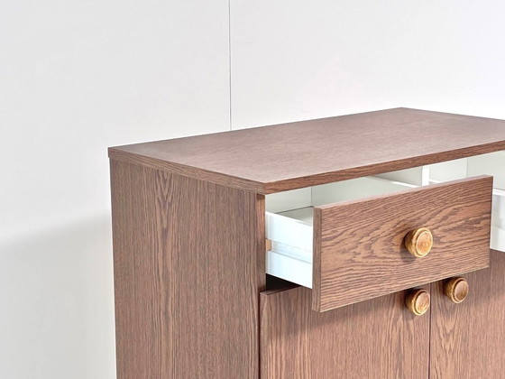 Comò Vintage, Effetto Legno Marrone con 2 Cassetti, Armadi contenitori (foto 8 di 15)