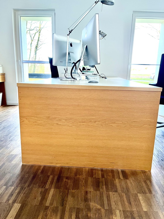 Image 1 of Scrivania in legno massello (su misura) 1,20 x 2,50 m