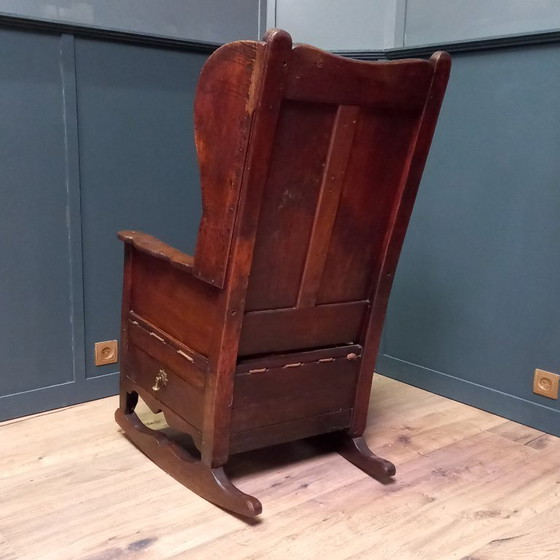 Image 1 of Rocking chair, Lambing rocking chair, Oak shepherd's chair